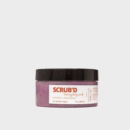 SCRUB'D - FOAMING EXFOLIATING BODY SCRUB