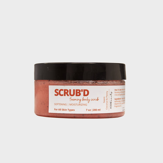 SCRUB'D - FOAMING EXFOLIATING BODY SCRUB